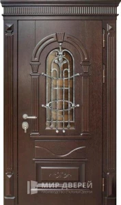 Парадная дверь для загородного дома №385 внешняя - фото