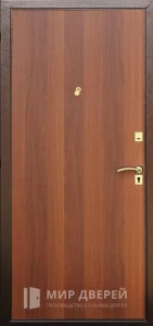 Квартирная дверь антивандальная эконом снаружи окрас антик №6 внутренняя - фото