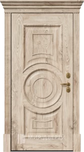 Металлическая распашная дверь с уплотнителем №23 внутренняя - фото