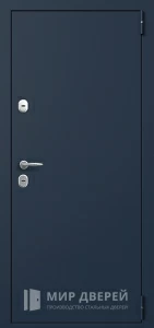 Стальная дверь белая №5 внешняя - фото