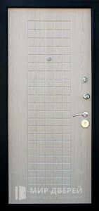 Стальная дверь белая №5 внутренняя - фото