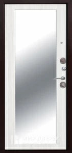 Дверь входная стальная с зеркалом №45 внутренняя - фото