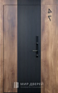 Большая входная дверь в дом дизайнерская №24 внутренняя - фото