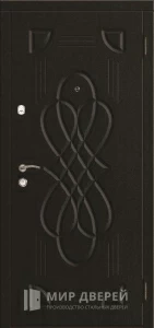 Уличная металлическая дверь №25 внешняя - фото