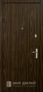 Входная железная качественная дешевая дверь №24 внутренняя - фото