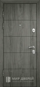Шпонированная дверь входная №14 внутренняя - фото