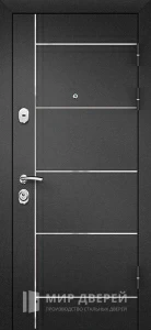 Входная дверь серая №24 внешняя - фото