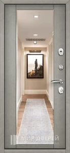 Входная дверь в квартиру с добором №49 внутренняя - фото