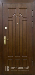 Металлическая дверь в квартиру с зеркалом №48 внешняя - фото