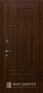 Стальная дверь с МДФ панелью для деревянного дома №27 внешняя - фото