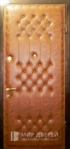 Железная дверь с винилискожей №18 внешняя - фото