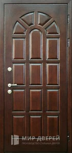 Дверь металлическая с отделками МДФ панелями №193 внешняя - фото