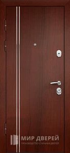 Металлическая дверь для улицы с виноритом №23 внутренняя - фото