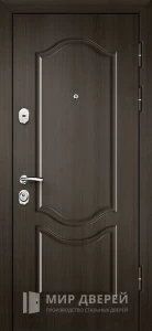 Входная дверь темный кипарис №7 внешняя - фото