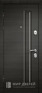 Дверь входная МДФ + МДФ тёмный венге №389 внутренняя - фото