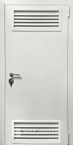 Металлическая дверь в электрощитовую №2 внешняя - фото