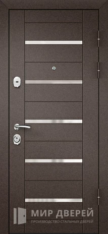 Фото «Дверь на улицу для деревянного дома с зеркалом №11»