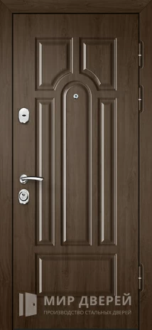 Фото «Распашная дверь из шпона с зеркальной вставкой №28»